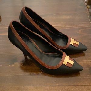 Tory Burch Black and Brown High Heel size 6